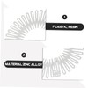 Baluue 12pcs Elastic Combs for Women Invisible Hair Styling Tool