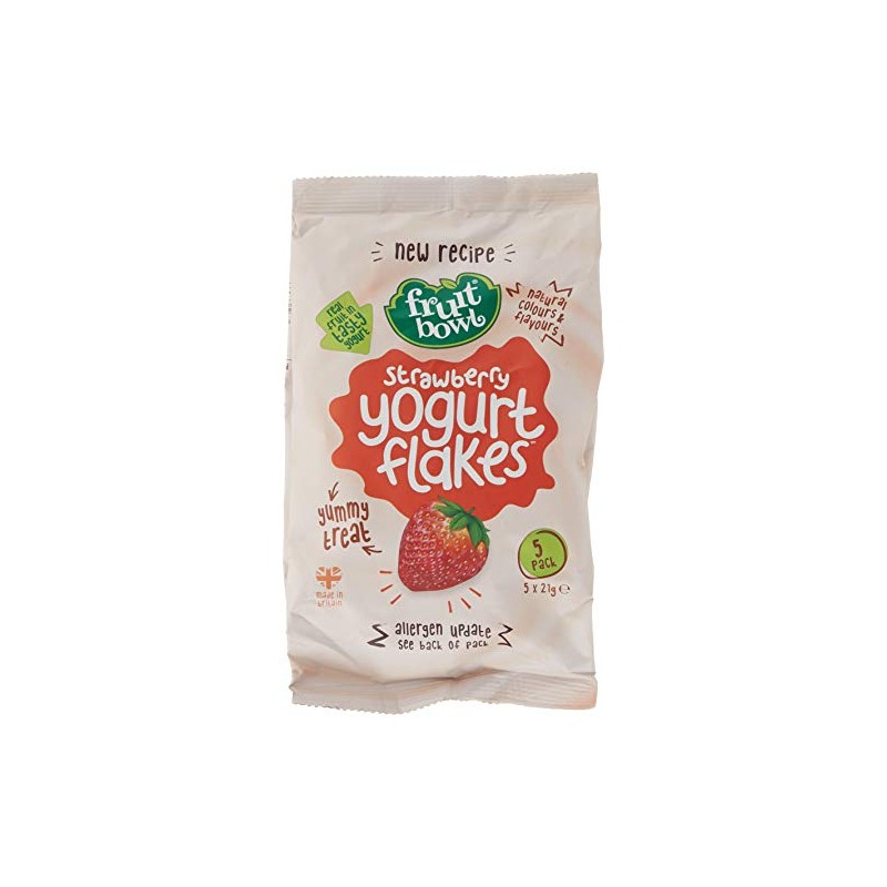 Fruit Bowl Strawberry Yogurt Flakes, 105g