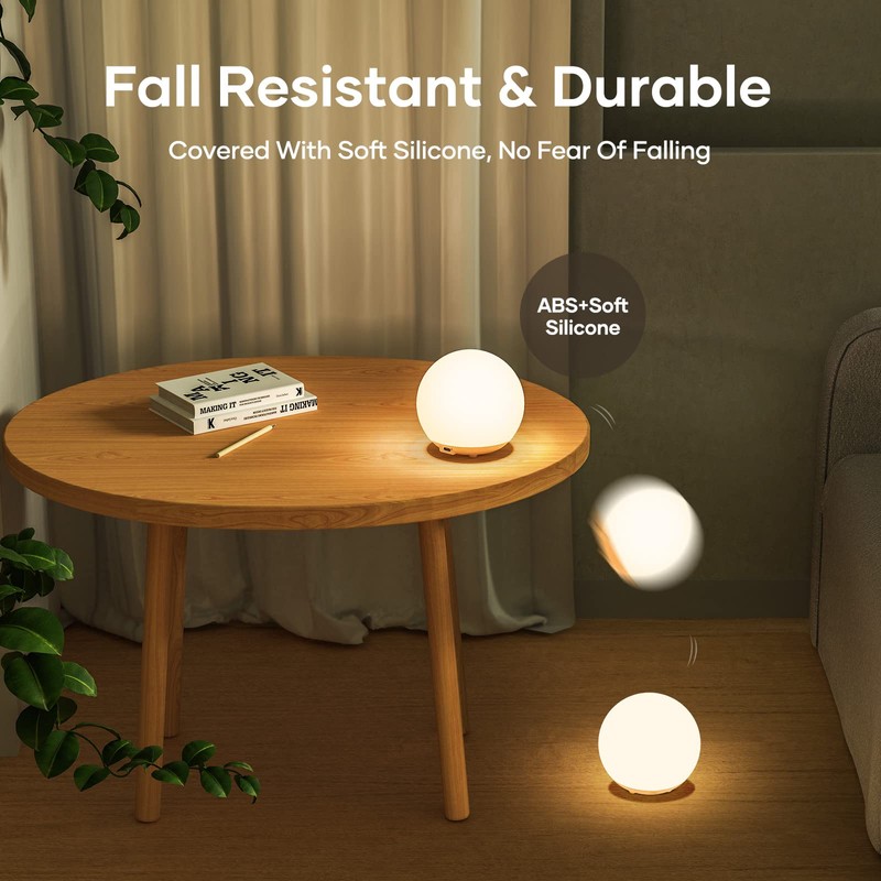 Suright Night Light for Kids, USB Rechargeable Beside Lamp with