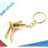 AAProTools Set Of 5 Pcs Gold Speculum Keychain Stainless Steel