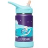 EcoVessel Frost Kids Triple Insulated Bottle with Straw 355ml, Llama
