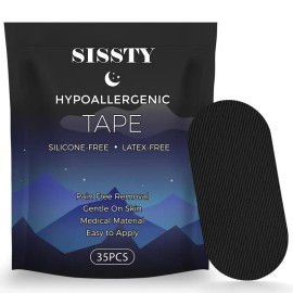 35-Strip Snore Mouth Tape – Hypoallergenic, Latex-Free, Medical-Grade Cotton, Gentle Adhesion Anti-Snoring Tape for Sleeping, 1-Month Supply