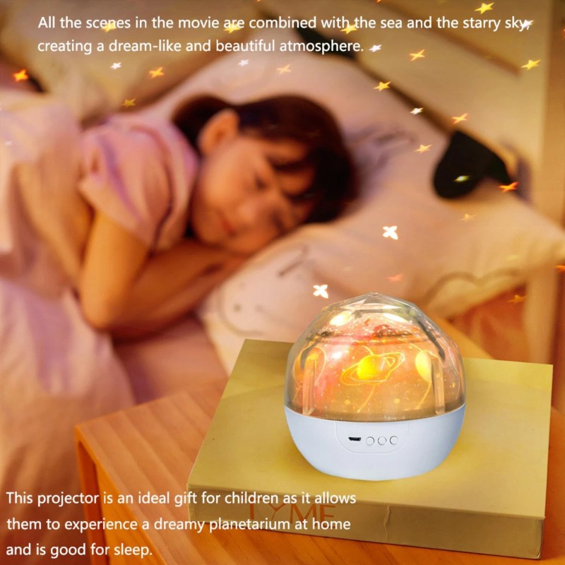 Lytrdit Sets of Films, Night Light Projector for Kids Bedroom,