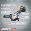 SENIX PAX2125-M2-0 X2 20 Volt Max* 5-Inch Brushless Angle Grinder