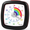 Secura 60-Minute Visual Timer, Silent Study Timer for Kids and