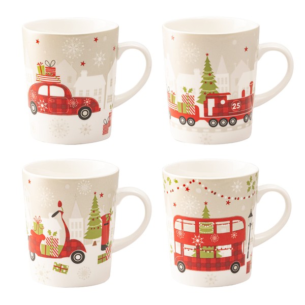 Gracie Bone China by Coastline Imports Holiday Travel Set of