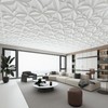 WOWSTAR 12-Pack 24"x24" Drop Ceiling Tiles, Waterproof Glue Up Ceiling
