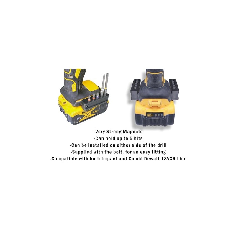 Decoralin Magnetic Bit Holder for Dewalt 18V XR Impact Driver