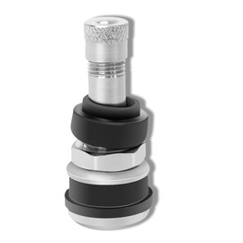 TR416 Metal Valve Stems Outer Mount Fits .453" & .625" Rim Holes Long 1 1/2", Silver(24 PCS)