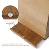 YANGQIHOME Acacia Hand Towel Box Cover Compatible with Kleenex Disposable