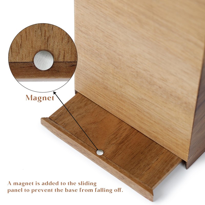 YANGQIHOME Acacia Hand Towel Box Cover Compatible with Kleenex Disposable