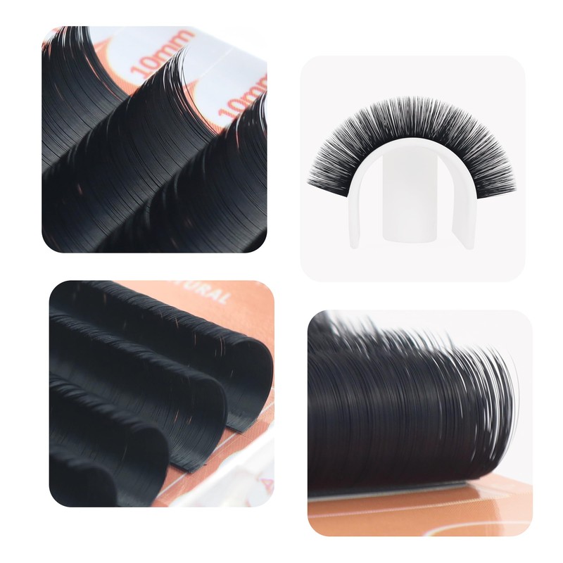 ANNAFRIS Easy Fan Individual Eyelash Extension, Self-Fanning 0.07 D Curl,