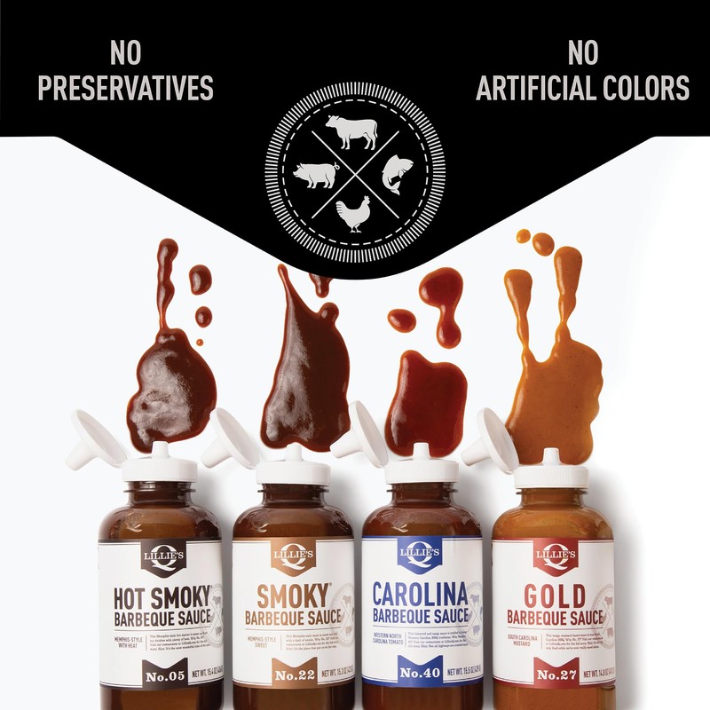 Lillies Q Gold Bbq Sauce, 14.8 Oz