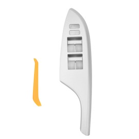 Car Window Switch Trim Bezel Silvery Armrest Glass Lift Switch Panel Cover for Corolla 2007 to 2013 Front Left