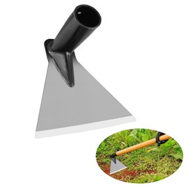 Multifunctional Garden Hoe, 15CM Garden Triangular Hoes Weeding Tools Manganese Steel Hoe Replacement Head Outdoor Garden Weed Remover Tools for Weeding, Soil Loosening, Farm Planting - NO HANDLE (2#)