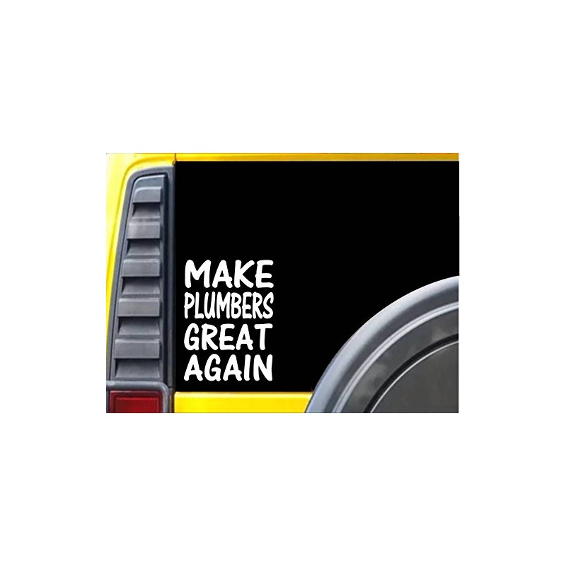 Make Plumber's Great Again L214 8 inch Sticker Plumbing Decal