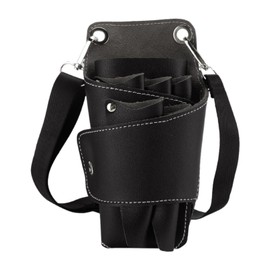 Harilla Scissors Shoulder Bag Barber Bag Large Capacity Multiple Pockets with Waist Belt Scissor Bag Hairdressing Tool Bag
