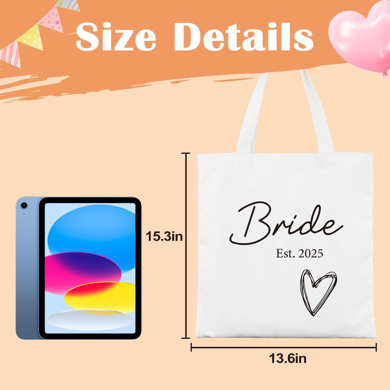 Bride Gift Bag, Bride To Be, Favours Tote Bag For