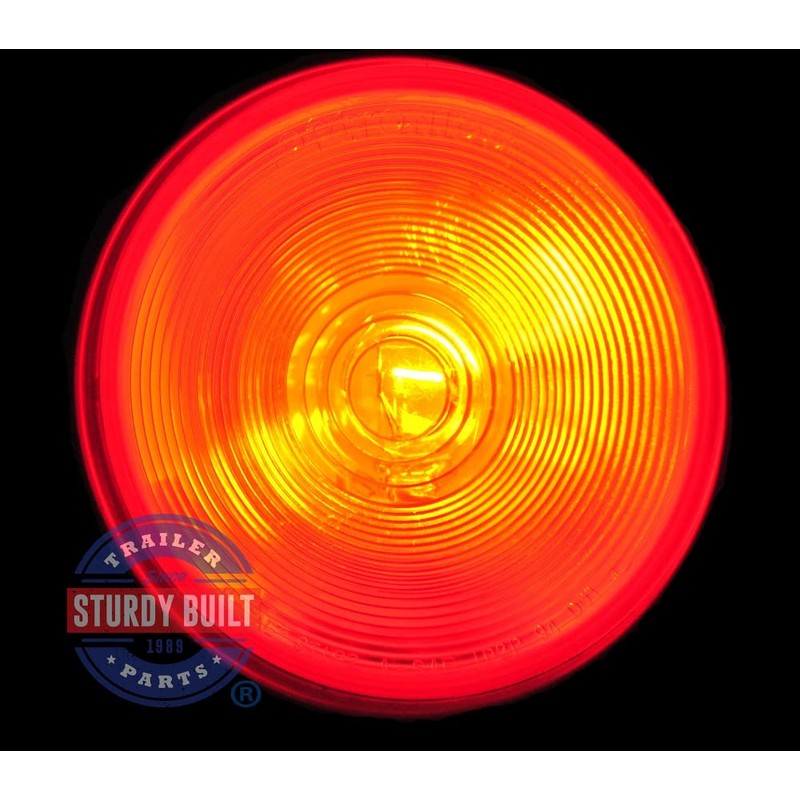 Sturdy Built Round Sealed Incandescent Trailer Light Kit 4 inch