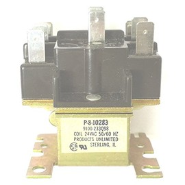 LENNOX 66C67 P8-10283 250V 24V COIL 2N.O. 2N.C. DPDT RELAY CONTACTOR