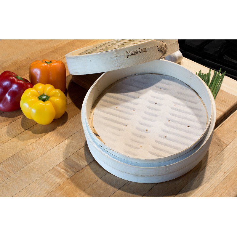 Helen Chen's Asian Kitchen Parchment Steamer Liner, Set of 20