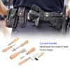 Leather Working Tools Set Log Color Curved Handle DIY Hand