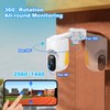 4MP Security Camera Outdoor Indoor, 2.4G 2K WiFi PTZ Outdoor