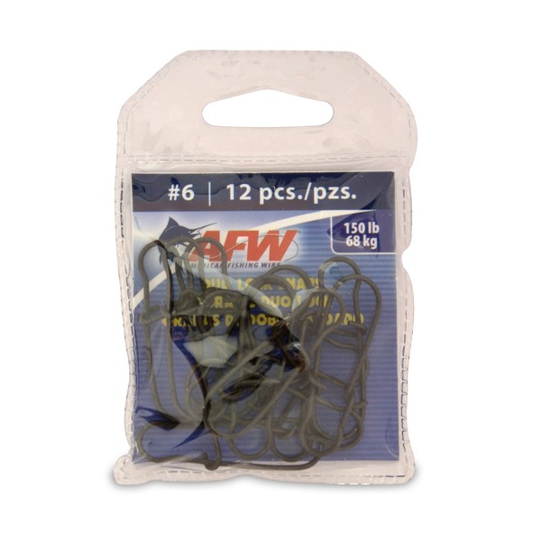 American Fishing Wire Duo Lock Snaps, Black Color, Size 2, 25 Pound Test, 36-Pieces