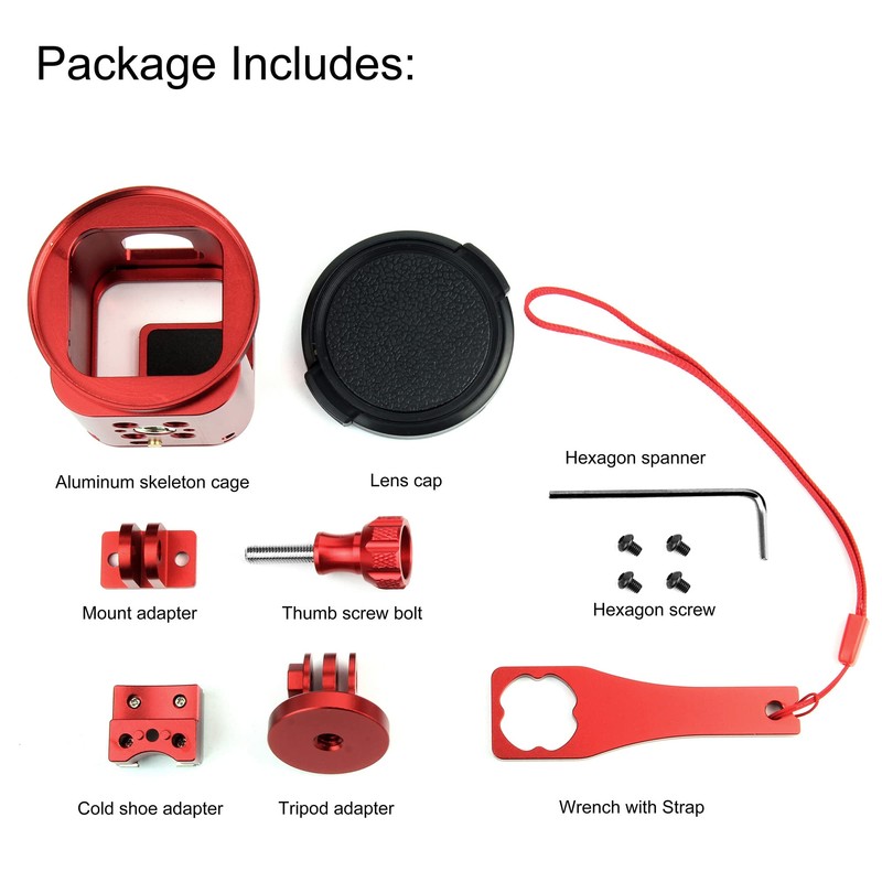 SOONSUN Aluminum Skeleton Case Frame Housing for GoPro Hero5 Session