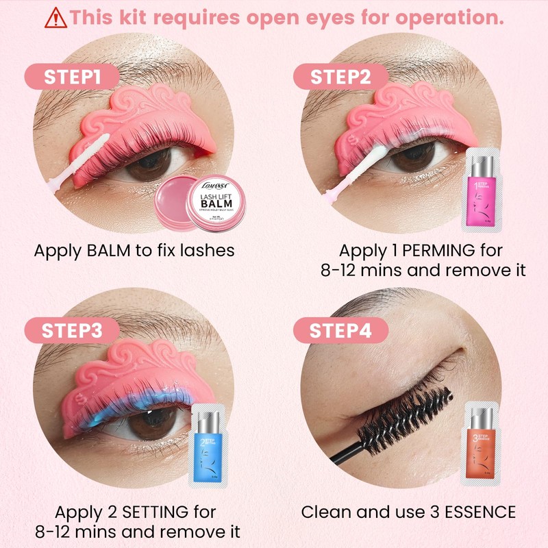 Lomansa Lash Lift Kit, Eyelash Perming Kit, Brow Lamination Kit,