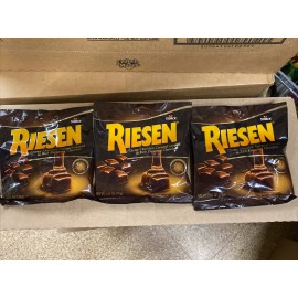 Riesen Storck Lot of (3) Riesen Chewy Chocolate Caramel Bags 2.65oz Candies Dark 44% Cacao
