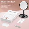 Rechargeable Lighted Makeup Mirror,10X Magnification, 7 Inch