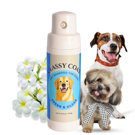 Classy Coat Dry Shampoo for Dogs (Fresh & Clean) | Waterless No-Rinse Spray Powder| Fresh Linen Scent | Talc and Alcohol Free | Safe for Sensitive Skin | Made in USA