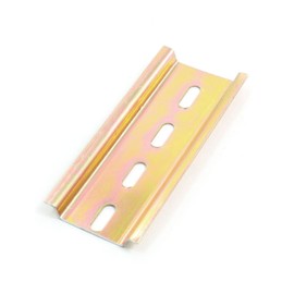 Uxcell Electric Circuit Breaker with DIN Rail, Gold Tone, 35mm x 35mm