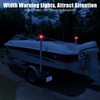 2PCS Rustproof Galvanized Steel Trailer Guide with Light, Boat Trailer