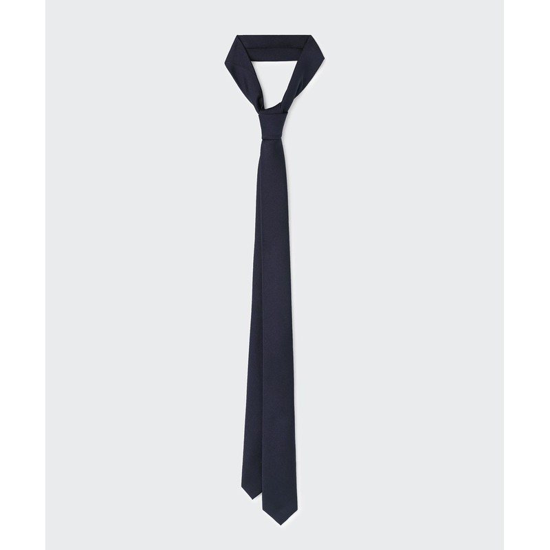 Musinsa Standard Silk Slim Solid Tie [Dark Navy]