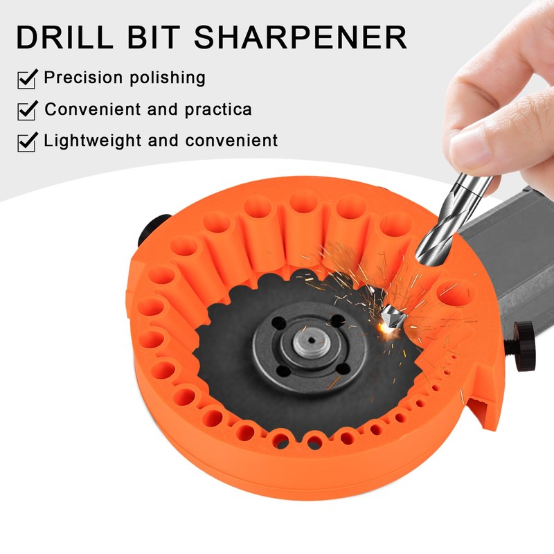 bssmmai Bohrerschärfer Werkzeug, Bohrerschleifgerät Bohrerschärfgerät, Drill Bit Sharpener, 2 bis