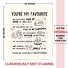 Craftique Gifts for Girlfriend Boyfriend, You're My Favourite Blanket, Gifts