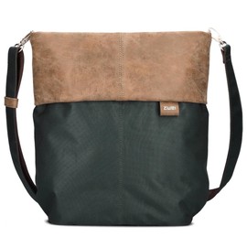 Zwei Olli OT12 Women's Shoulder Bag 7 Litre Durable & Water Resistant Shoulder Bag, High Quality, Key Ring, Additional Shoulder Strap, Secret Compartment, pine