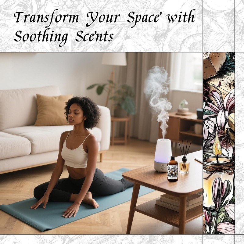 HIQILI Honeysuckle Fragrance Oil for Home Diffuser, Perfect for Candle