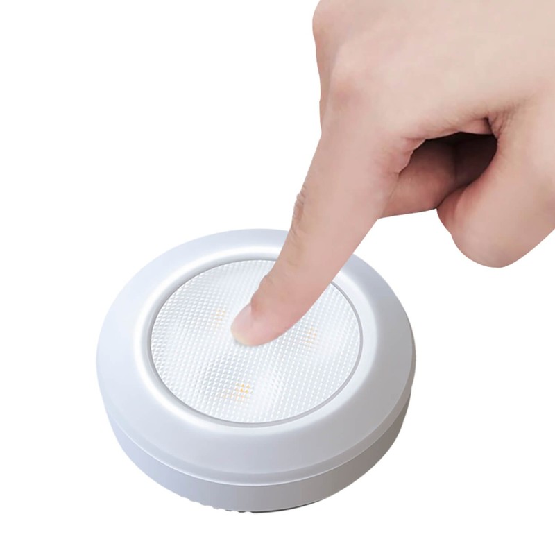 HONWELL Battery Powered Tap Light, Mini LED Tap Closet Light,