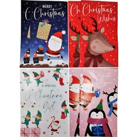 8X Christmas Money Envelopes - Cash Holders - Festive Characters - Kids/Boys/Girls