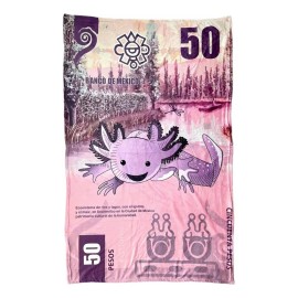 RIVERSOFY Frazada Ajolote Cobija Billete 50 Tela Polar Suave 110x160cm