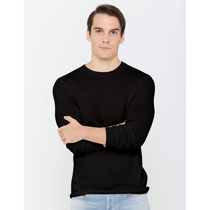 State Cashmere Men's Essential Crewneck Sweater 100% Pure Cashmere Classic