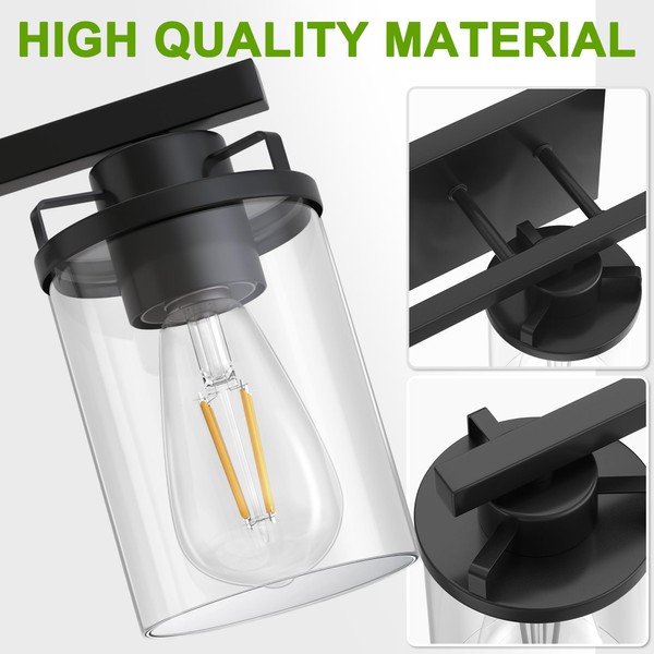 L LOHAS LED L LOHAS LED 3-Light Bathroom Light Fixtures,