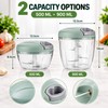 Manual Food Chopper for Kitchen Prep – Hand-Operated Metal Blade
