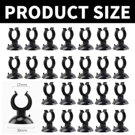 25 Pcs Aquarium Suction Cup Clips, 30mm Fish Tank Hose Holder Clips, Tube Holder for Aquarium Fish Tank Accessories