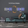 DSLIHA 3D Digital Alarm Clock for Bedrooms, LED Desk USB
