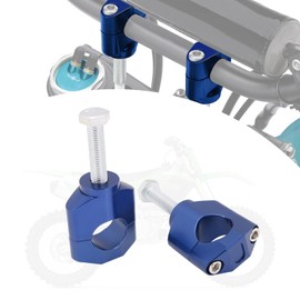 IUVWISN 28mm Handlebar Risers Grip Clamps Universal Handlebar Mounts for CRF YZF KXF KLX RMZ DRZ KX RM YZ SX EXC XC 65 85 125 300 450 Pit Dirt Bike Motocross Enduro Blue