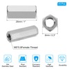 PATIKIL M5 x 0.8-Pitch 304 Stainless Steel Hex Coupling Nuts,